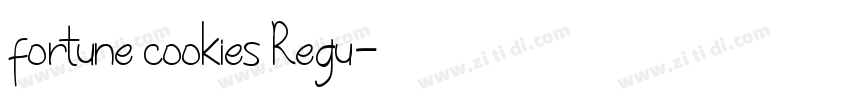 fortune cookies Regu字体转换